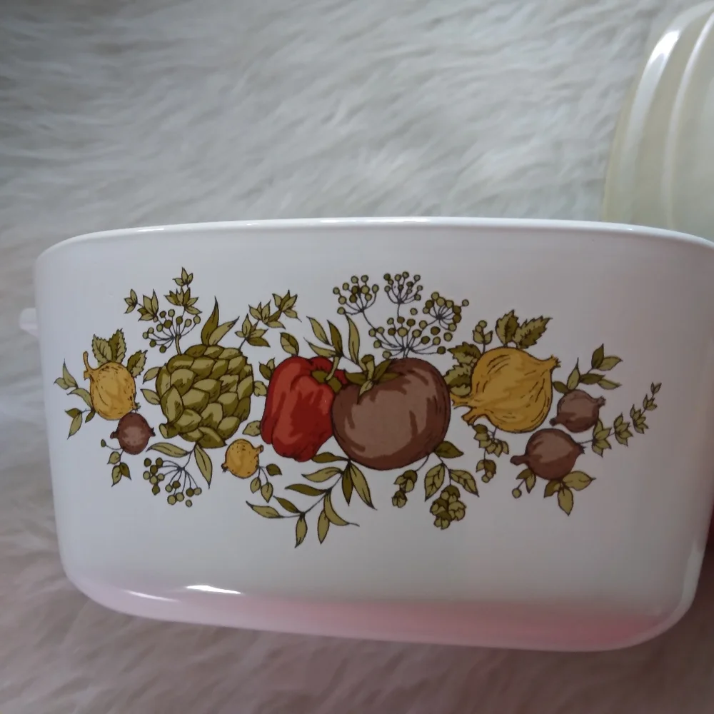 CORNINGWARE Spice Of Life 2 3/4 Cup Petite Casserole W/ Refrigerator Lid P-43-B